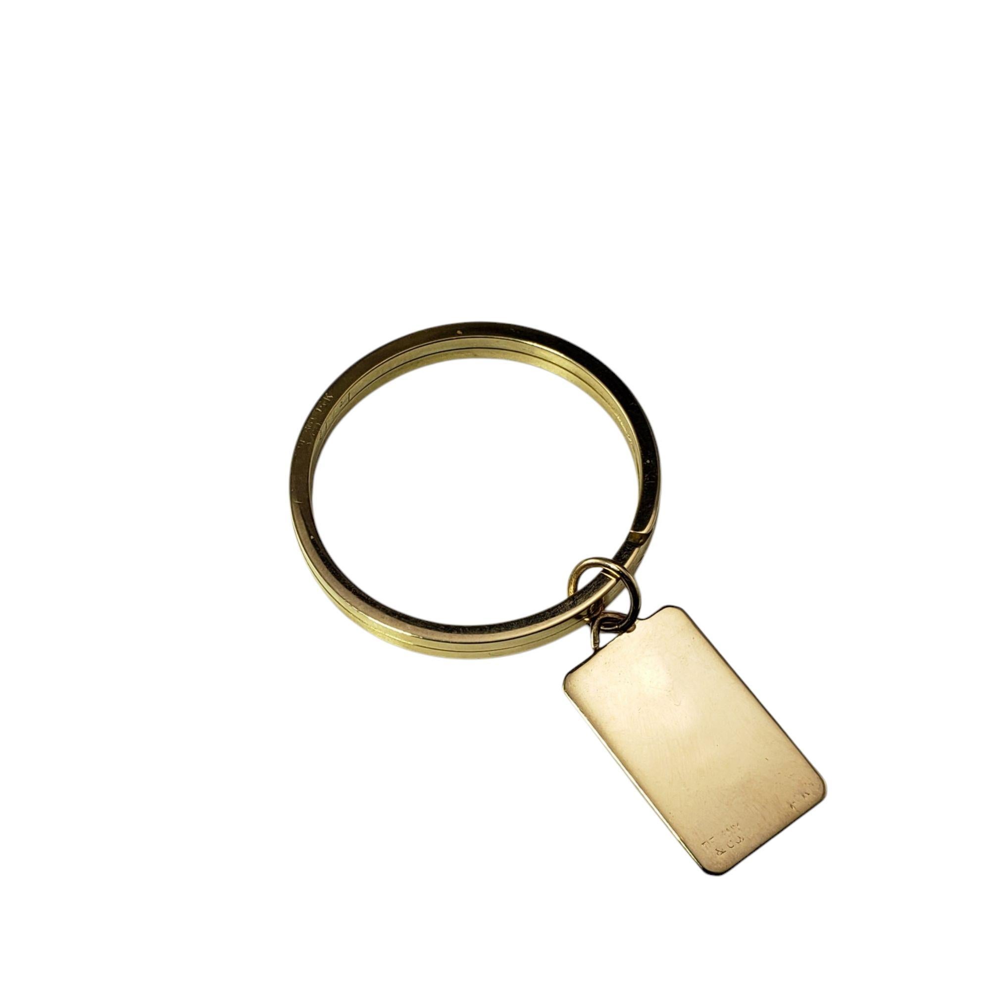 Tiffany & Co. 14 Karat Yellow Gold Key Ring Chain #21384