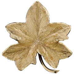 Tiffany
Co. 14 Karat Yellow Gold Leaf Brooch Tiffany
Co. 14 Karat Yellow Gold Leaf Brooch