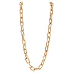 Tiffany & Co. 14 Karat Yellow Gold Link Necklace