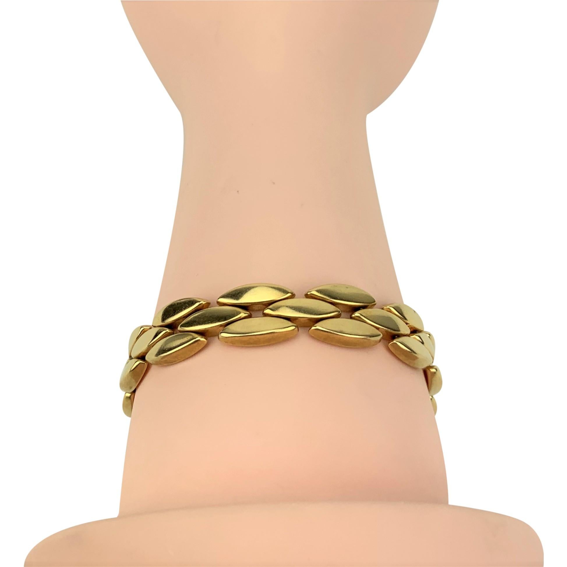 Tiffany & Co. 14 Karat Yellow Gold Marquise Link Bracelet 3