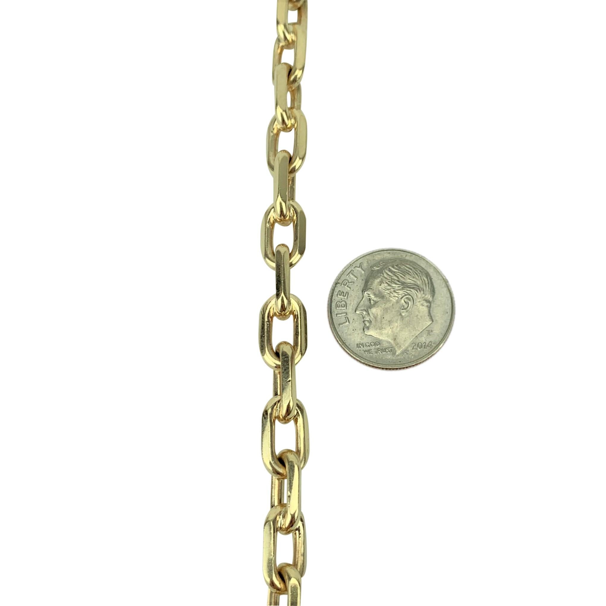 gold cable link bracelet