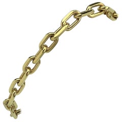 Tiffany & Co. 14 Karat Yellow Gold Oval Cable Link Bracelet