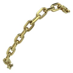 Tiffany & Co. 14 Karat Yellow Gold Oval Cable Link Bracelet