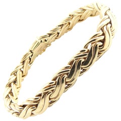 Tiffany & Co. 14 Karat Yellow Gold Russian Weave Bracelet
