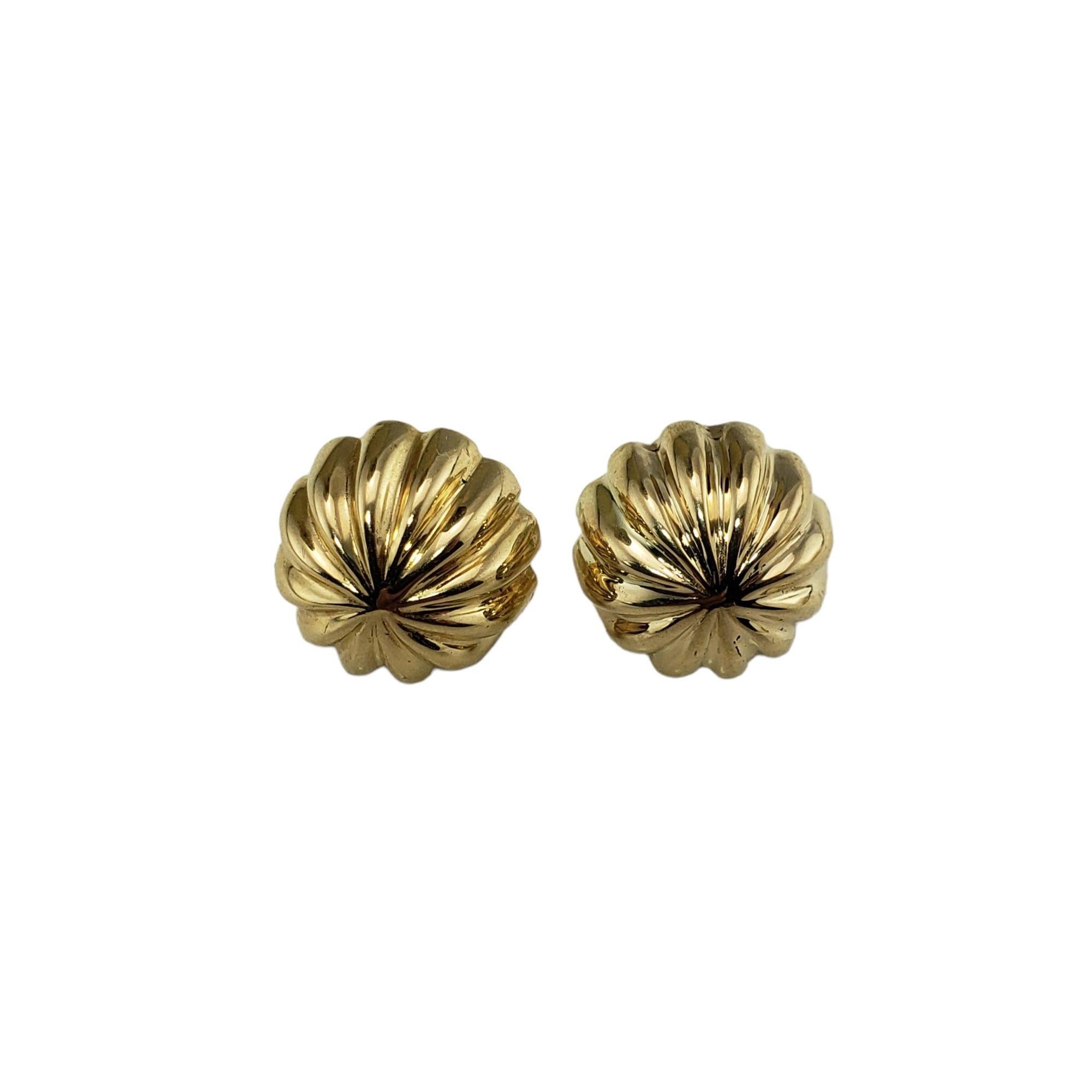 Women's  Tiffany & Co. 14 Karat Yellow Gold Stud Earrings
