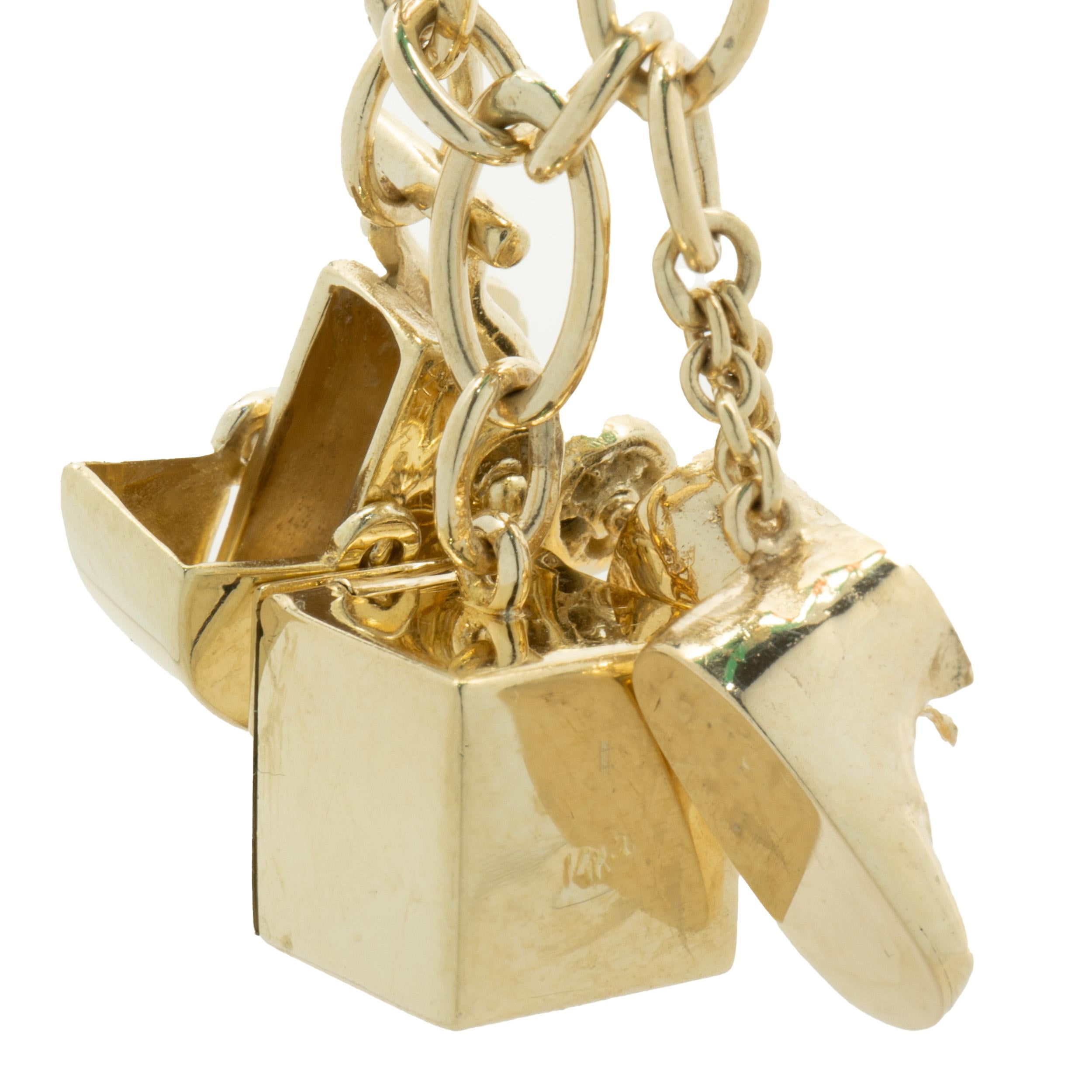Designer: Tiffany & Co. 
Material: 14K yellow gold
Dimensions: bracelet measures 7.5-inches
Weight: 16.30 grams
