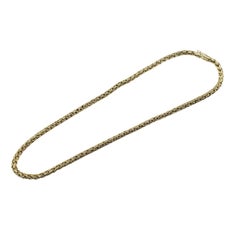 Tiffany & Co. 14 Karat Yellow Gold Wheat Chain Necklace