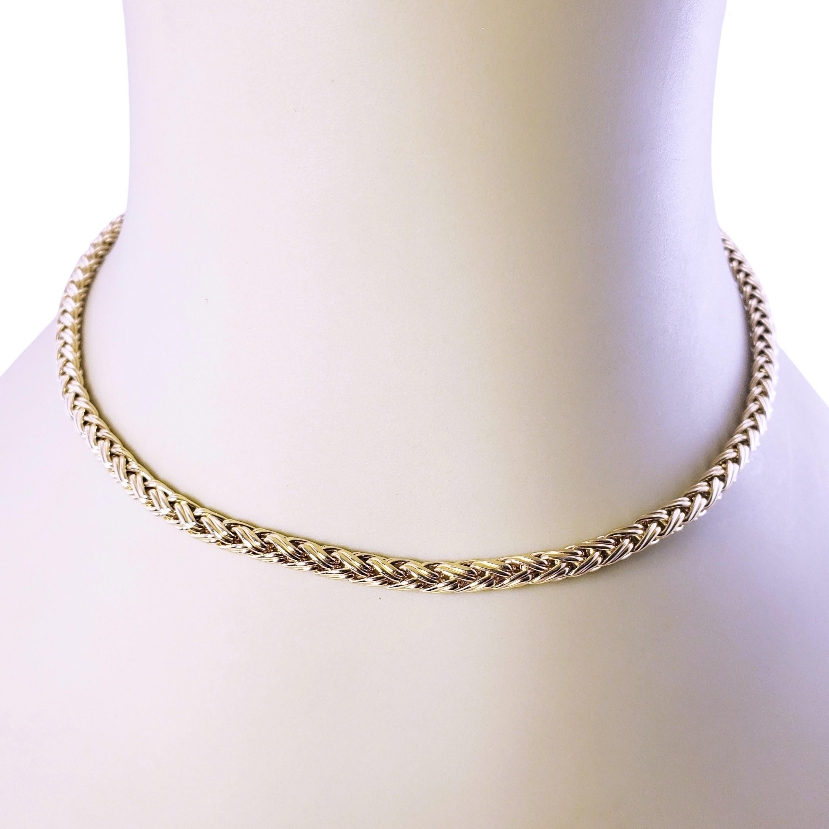 Tiffany & Co. 14 Karat Yellow Gold Wheat Chain Necklace 2