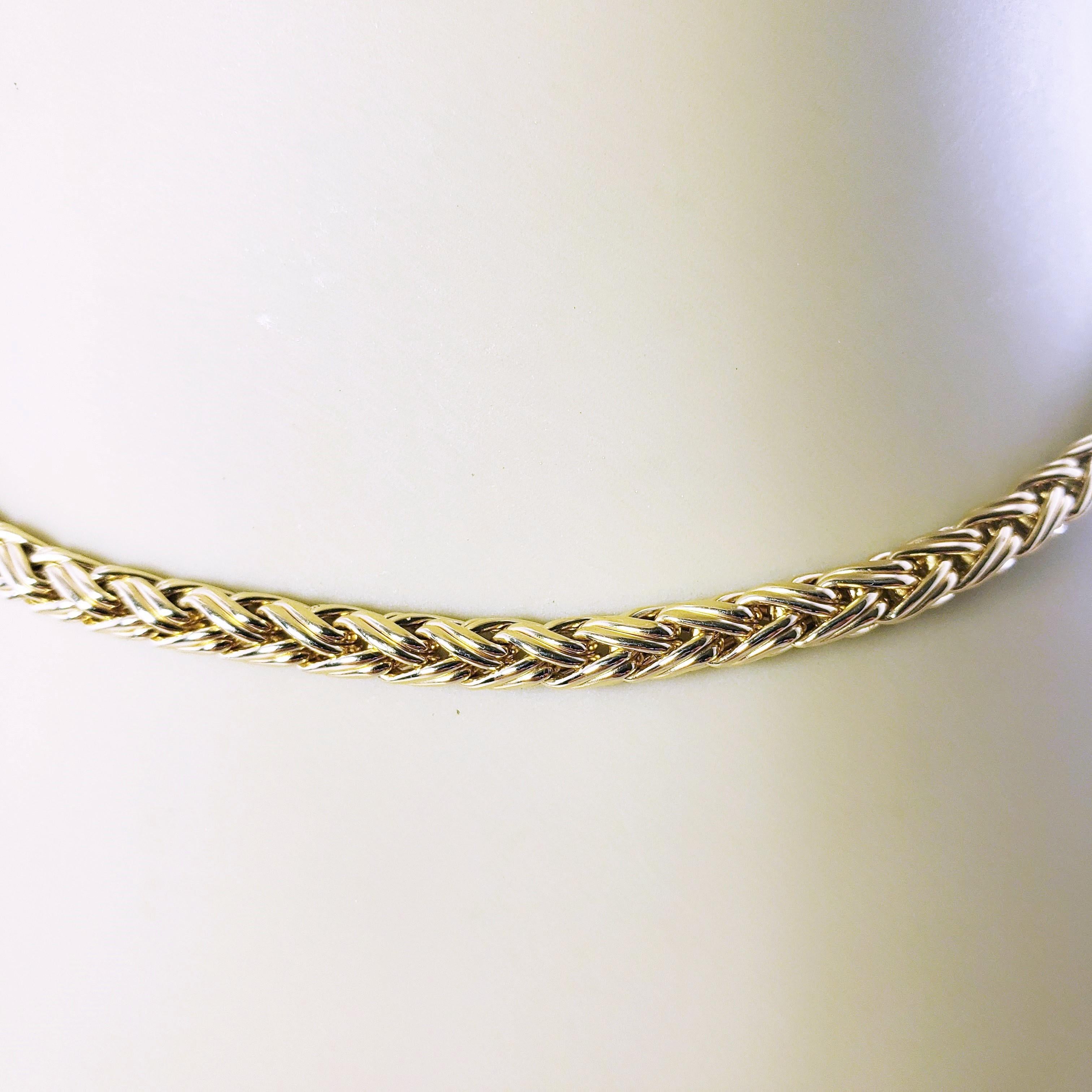 Tiffany & Co. 14 Karat Yellow Gold Wheat Chain Necklace 3