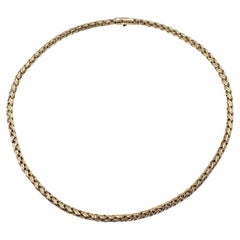 Tiffany & Co. 14 Karat Yellow Gold Wheat Chain Necklace