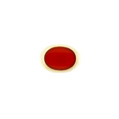 Tiffany & Co. 14 Yellow Karat Yellow Gold Carnelian Signet Ring