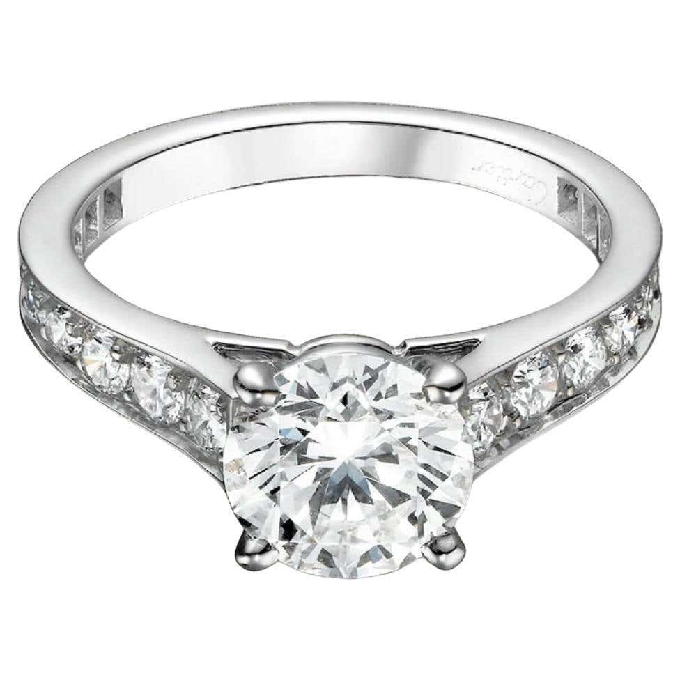 Cartier Solitaire 1895 Diamond Ring For Sale at 1stDibs