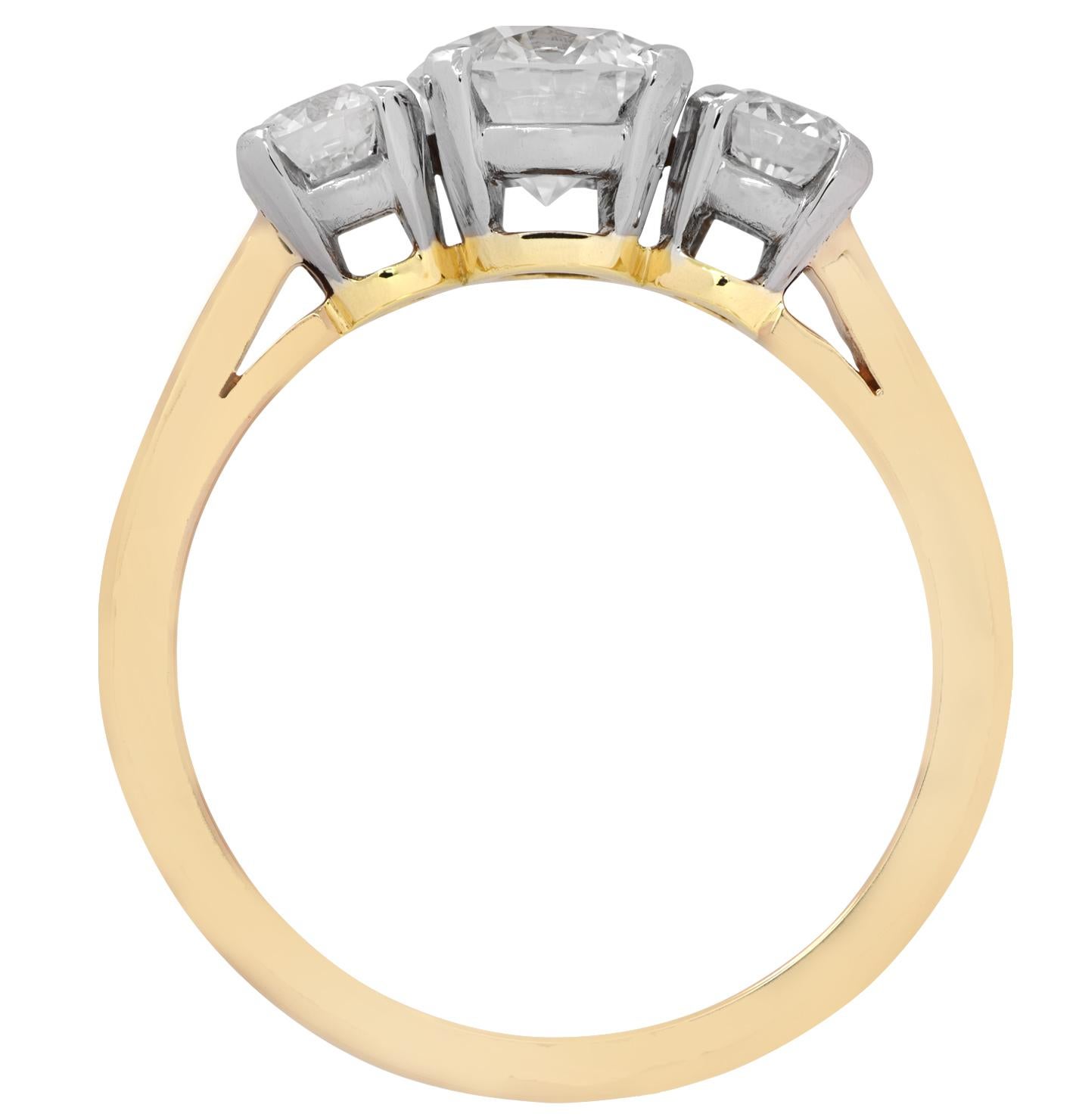 Modern Tiffany & Co 1.40 Carat Diamond Engagement Ring