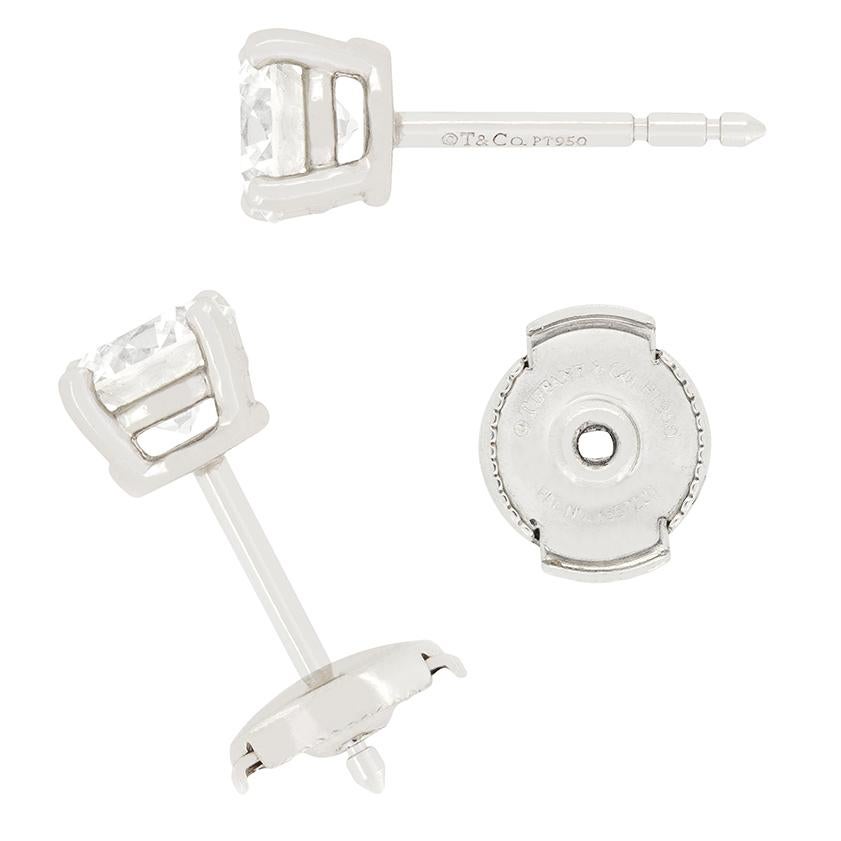 Moderno Orecchini con diamanti Tiffany & Co. 1.44 ct. in vendita
