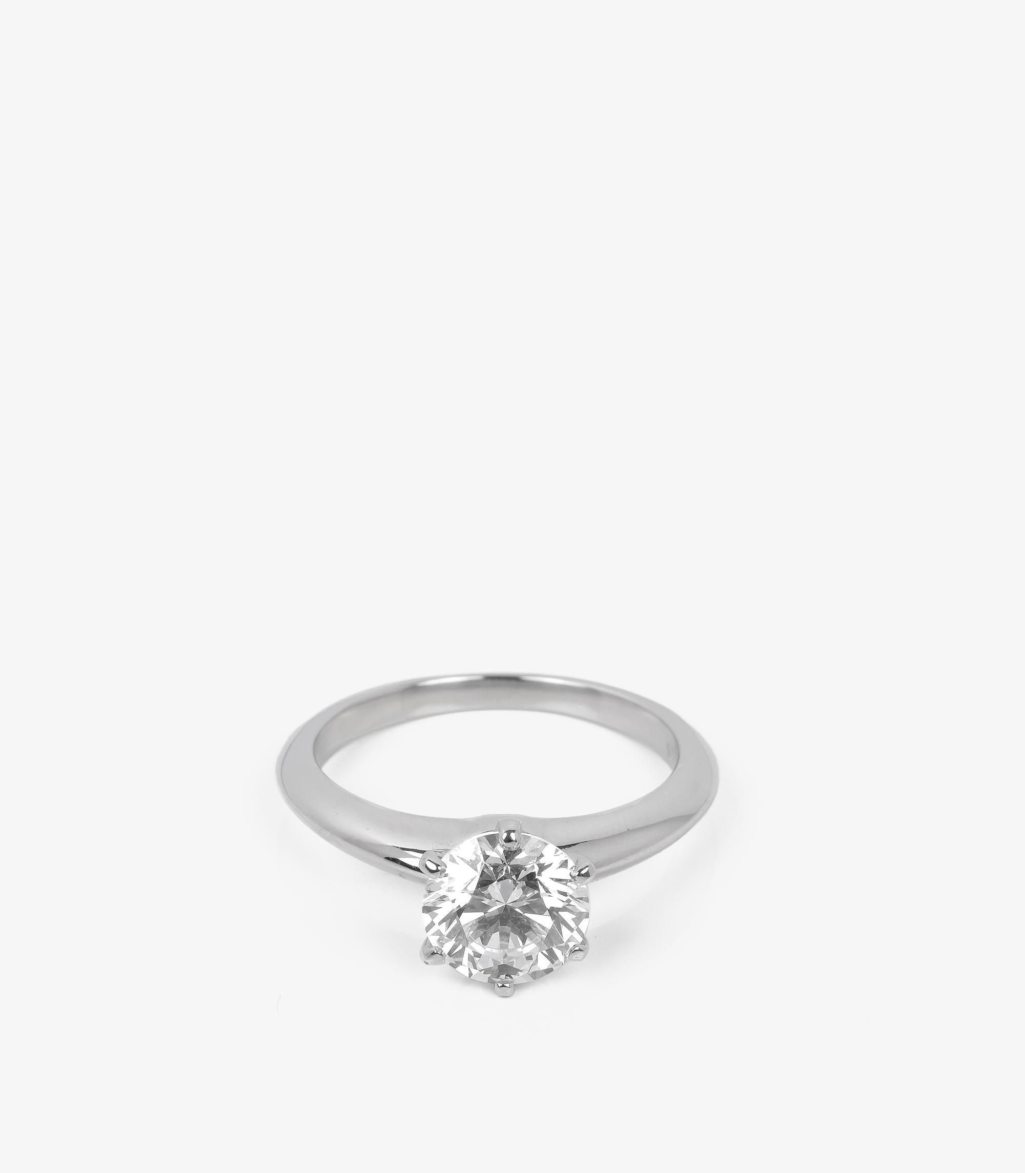 Tiffany & Co. 1.46ct Brilliant Cut Diamond Platinum Ring

Product Details
Xupes Ref: COMJ849
Brand: Tiffany & Co.
Model: 1.46ct Diamond Tiffany Setting Ring
Type: Ring
Serial Number: undefined
RRP: £28,000
Accompanied By: Tiffany & Co. Box,