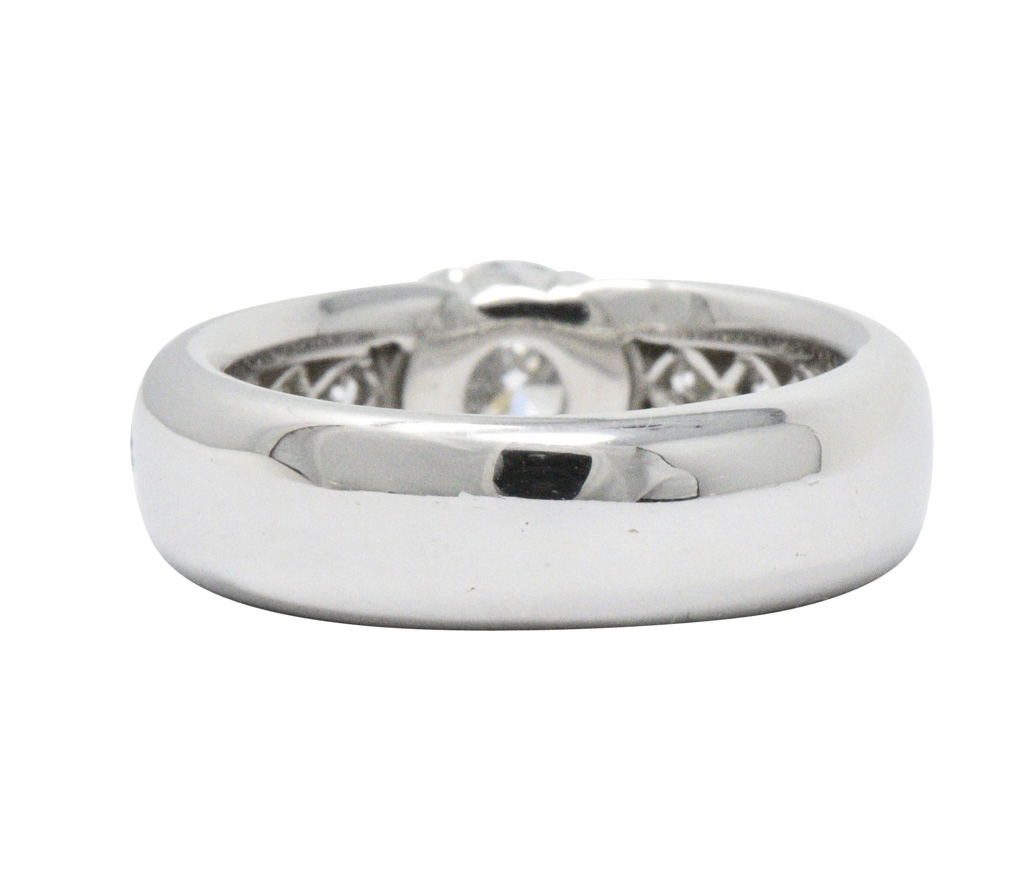 Round Cut Tiffany & Co. 1.48 Carat Diamond and Platinum Engagement Ring GIA