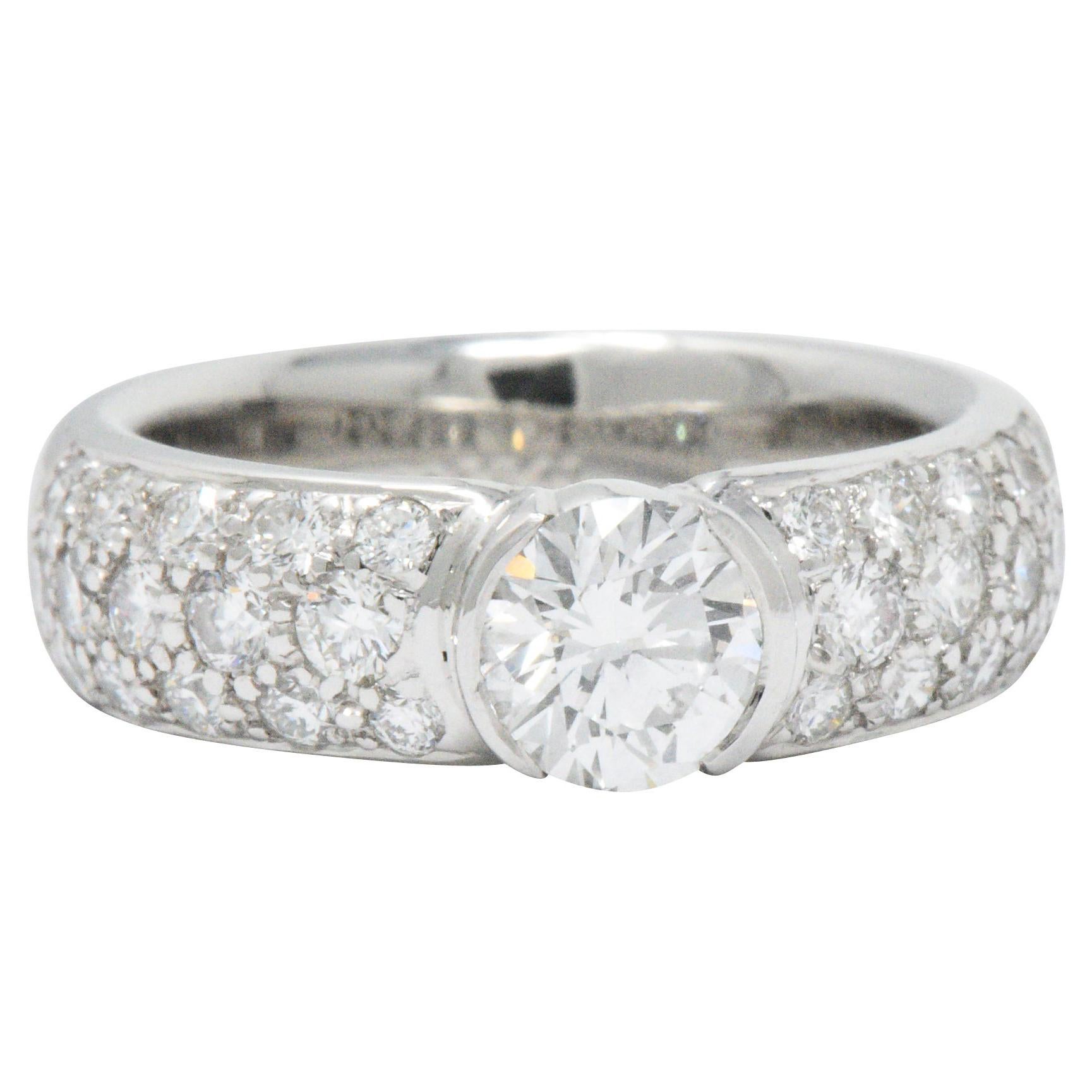 Tiffany & Co. 1.48 Carat Diamond and Platinum Engagement Ring GIA