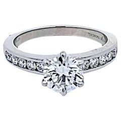 Tiffany & Co 1.49 Carat Round Brilliant Diamond Platinum Engagement Ring