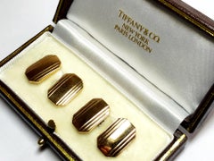 Tiffany & Co. 14 Carat Gold Cufflinks, circa 1975
