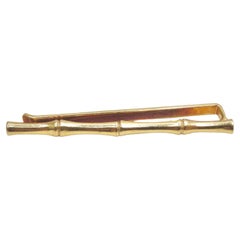 Vintage Tiffany & Co. 14k Gold Bamboo Tie Clip