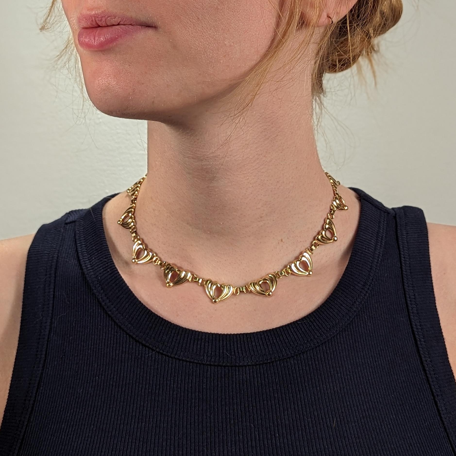 tiffany & co gold choker necklace