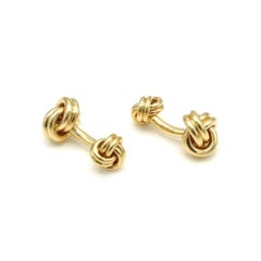 TIFFANY & Co. 14K Gold Liebesknoten Manschettenknöpfe Manschettenknöpfe
