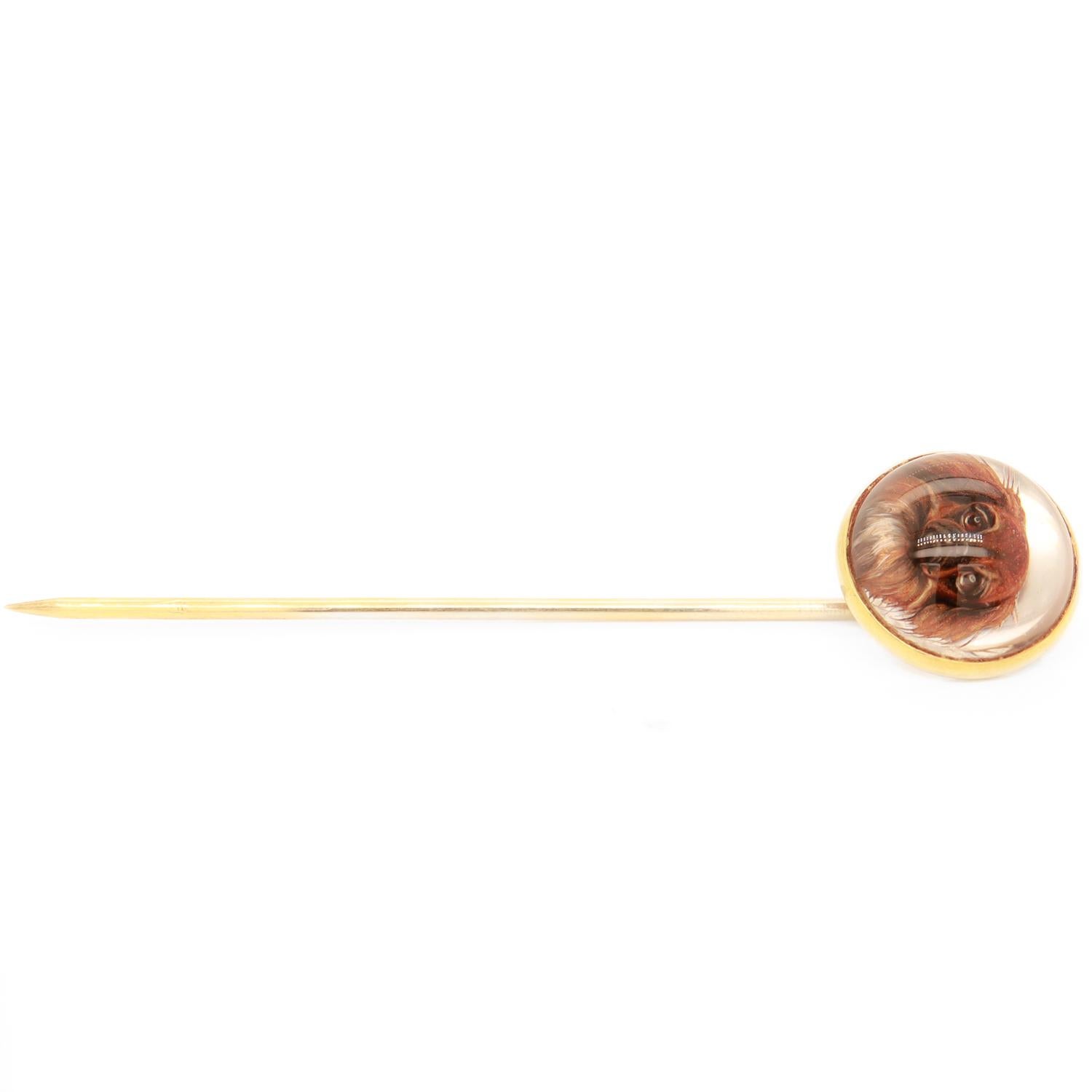 Tiffany & Co. 14k Gold & Pekingesischer Hund Essex Kristall-Stickerei, Essex im Angebot 7