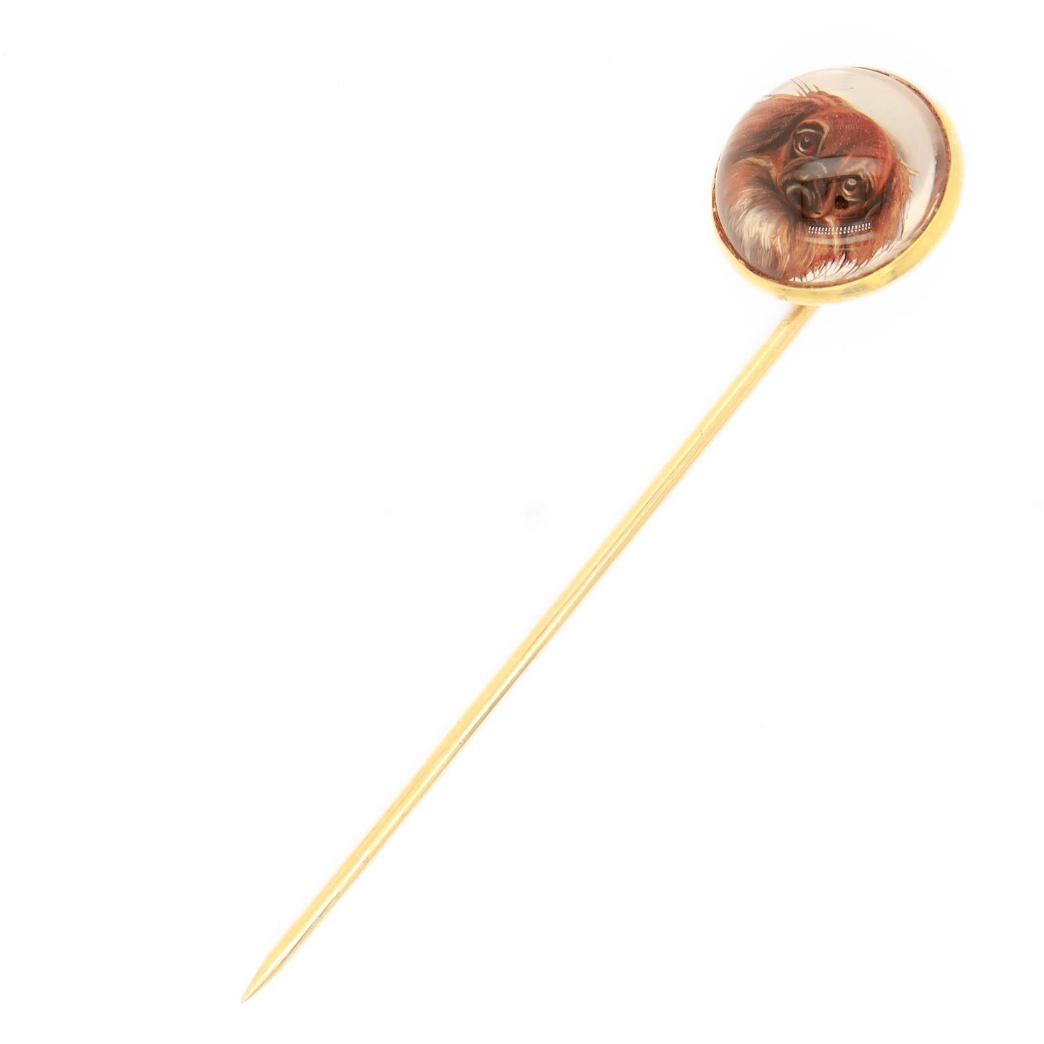 Tiffany & Co. 14k Gold & Pekingesischer Hund Essex Kristall-Stickerei, Essex im Angebot 9