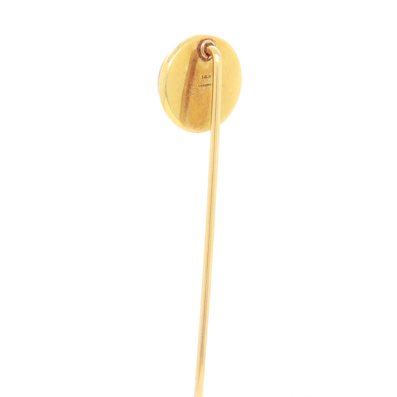 Tiffany & Co. 14k Gold & Pekingesischer Hund Essex Kristall-Stickerei, Essex Damen im Angebot