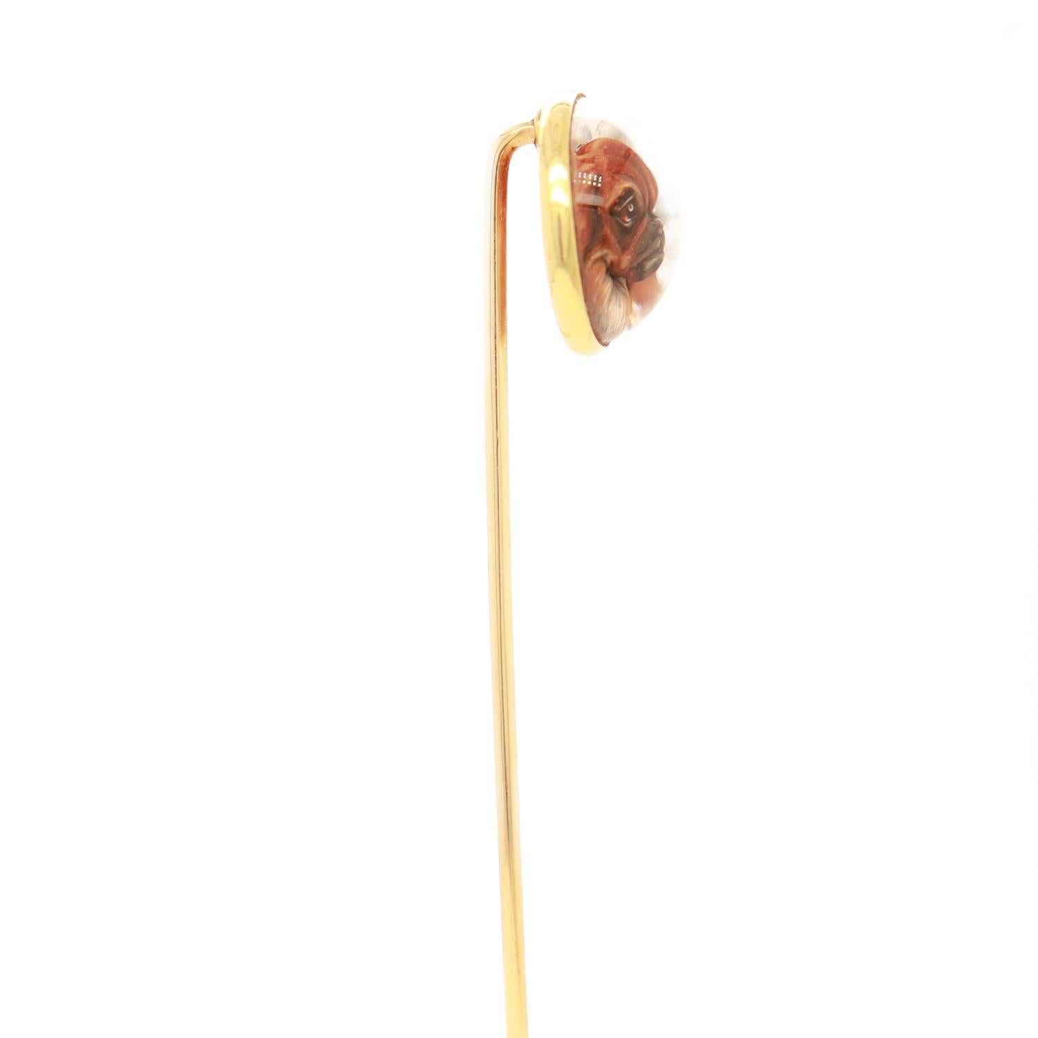 Tiffany & Co. 14k Gold & Pekingesischer Hund Essex Kristall-Stickerei, Essex im Angebot 3