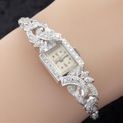 Tiffany & Co. 14 Karat Gold Diamond Dress Watch with Hilton Watch Co. Movement