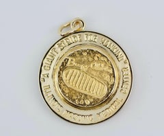 Tiffany & Co 14 Karat Yellow Gold Buzz Aldrin 1969 First Moon Landing Pendant #1