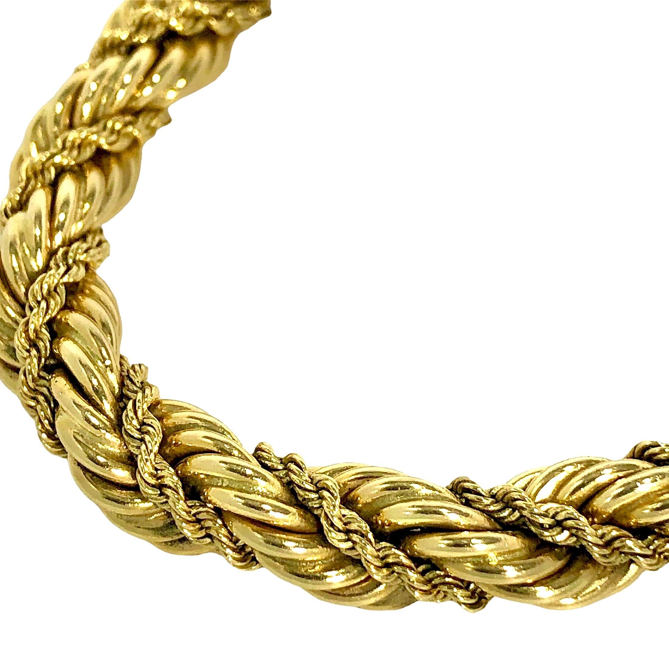 Tiffany & Co. 14K Gelbgold Classic Seil-Armband (Moderne)