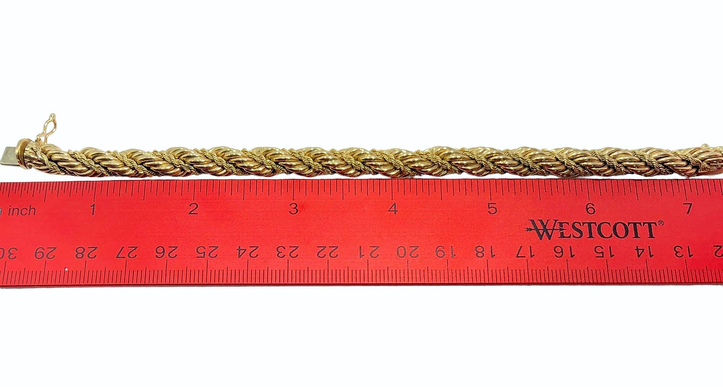 Tiffany & Co. 14K Gelbgold Classic Seil-Armband 1