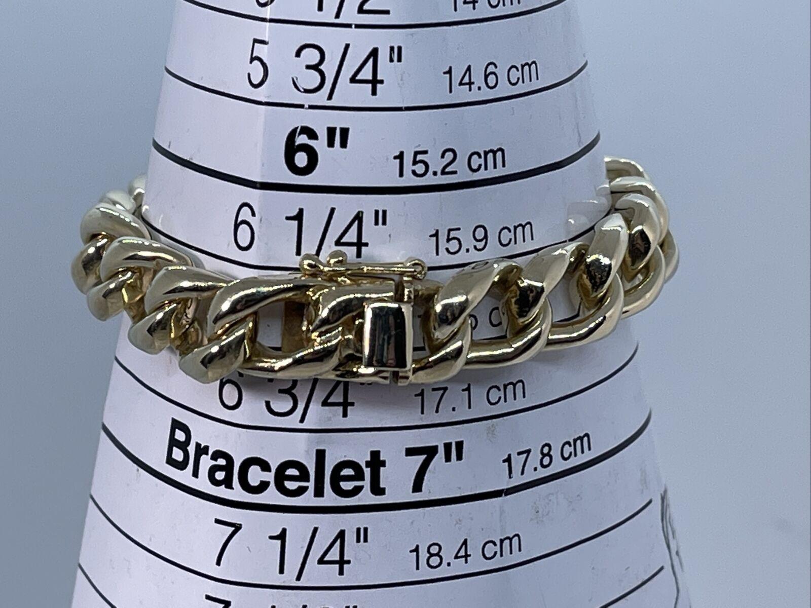 Tiffany & Co. 14k Yellow Gold Curb Link Bracelet Vintage Rare 1