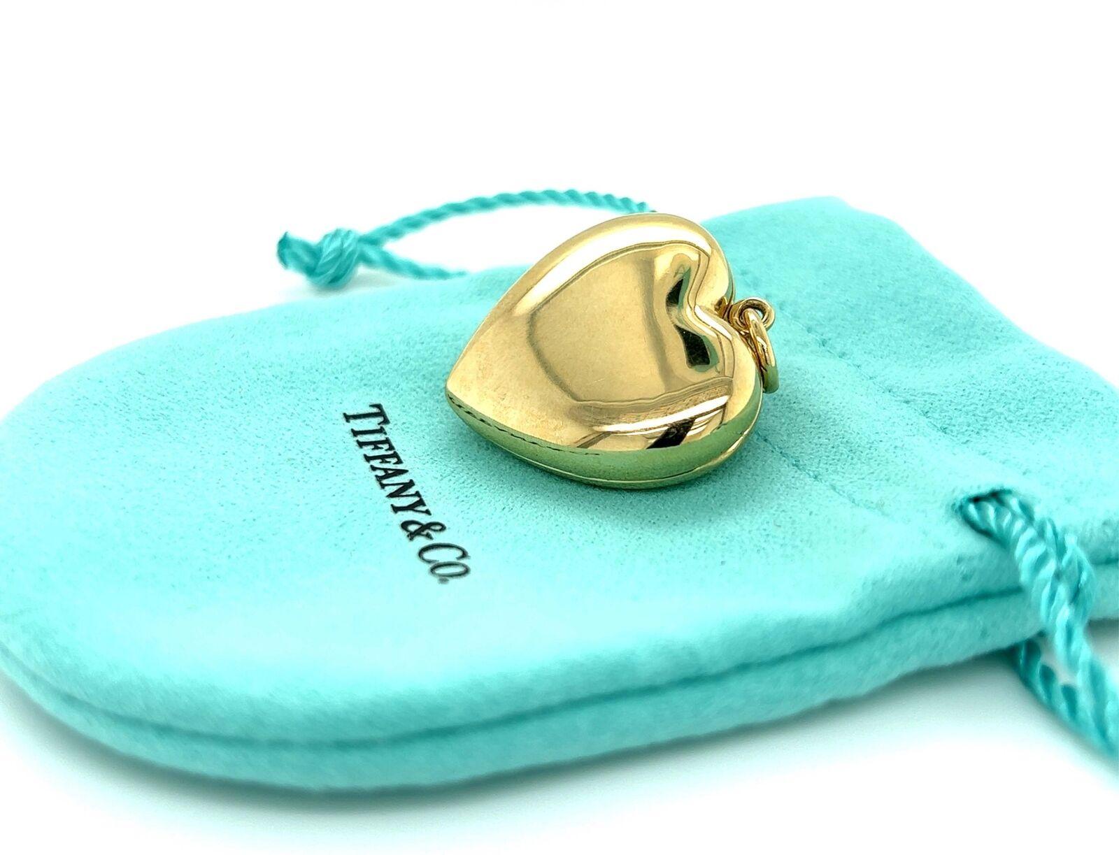 Women's Tiffany & Co. 14k Yellow Gold Ex Large Heart Locket Charm Pendant