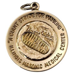 Tiffany & Co. 14K Yellow Gold First Moon Landing Commemorative Pendant #24827