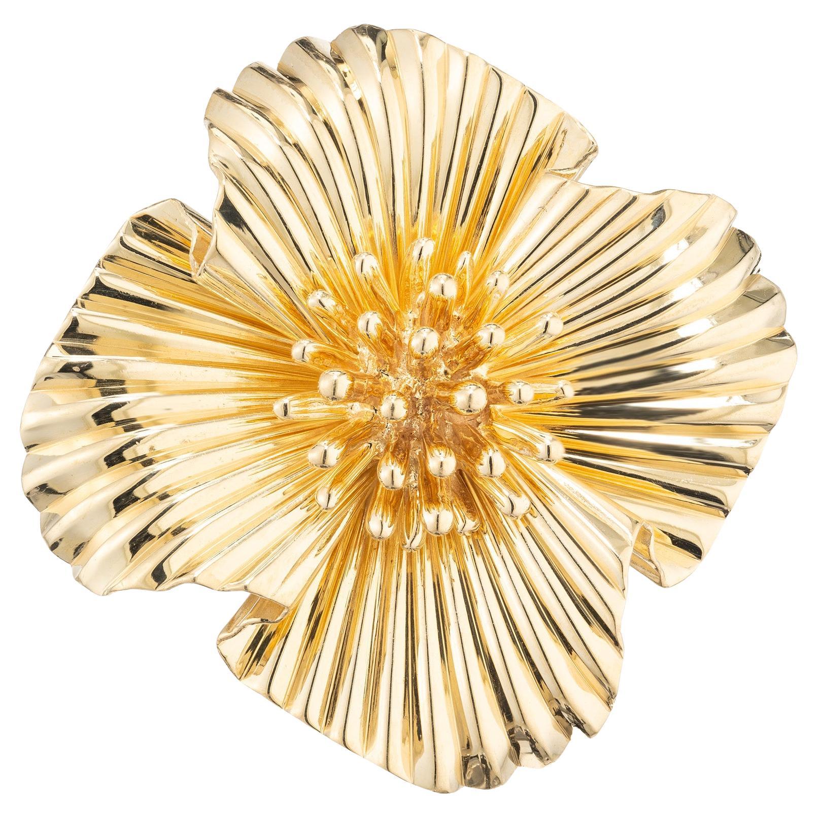 Broche Floral Tiffany & Co Oro Amarillo 14k