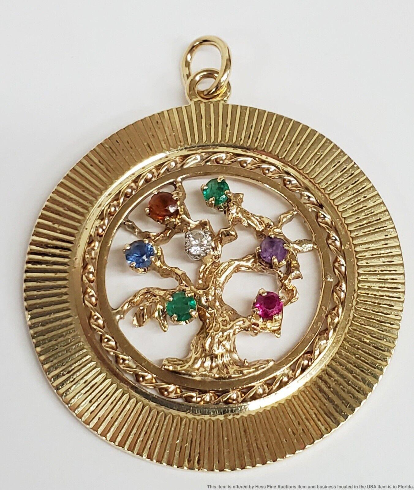 Tiffany & Co. Retro 14k Yellow Gold & Gemstone Tree of Life Pendant Charm Circa 1950s

Here is your chance to purchase a beautiful and highly collectible designer pendant.  Truly a great piece at a great price! 

Description: Tiffany & Co Natural