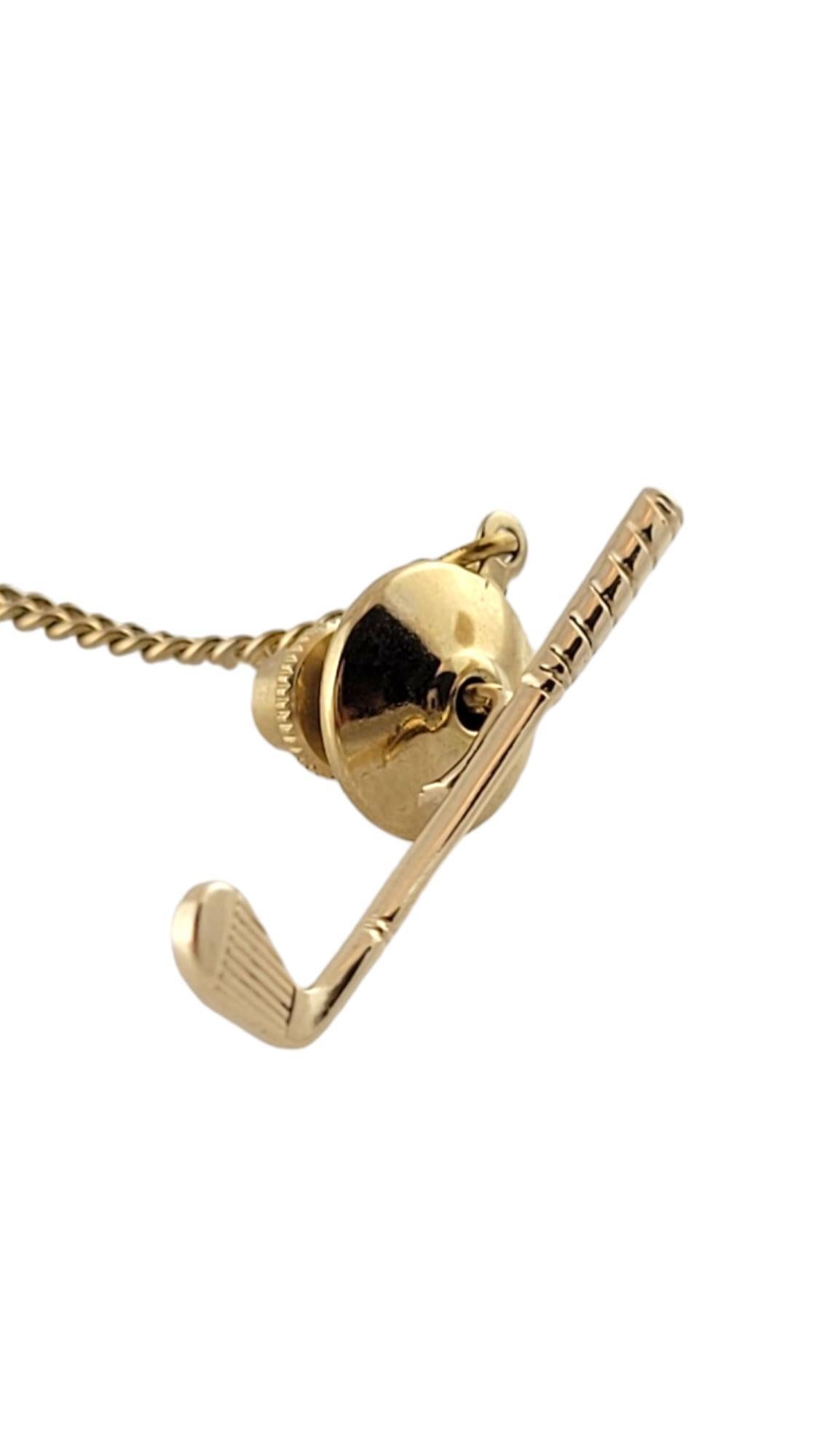 Tiffany & Co. 14K Yellow Gold Golf Club Tie Tack Pin

This beautiful golf club tie tack was meticulously crafted from 14K yellow gold by designer Tiffany & Co and would make an amazing gift for a golfer in your life!

Clutch is not gold 

Size:
