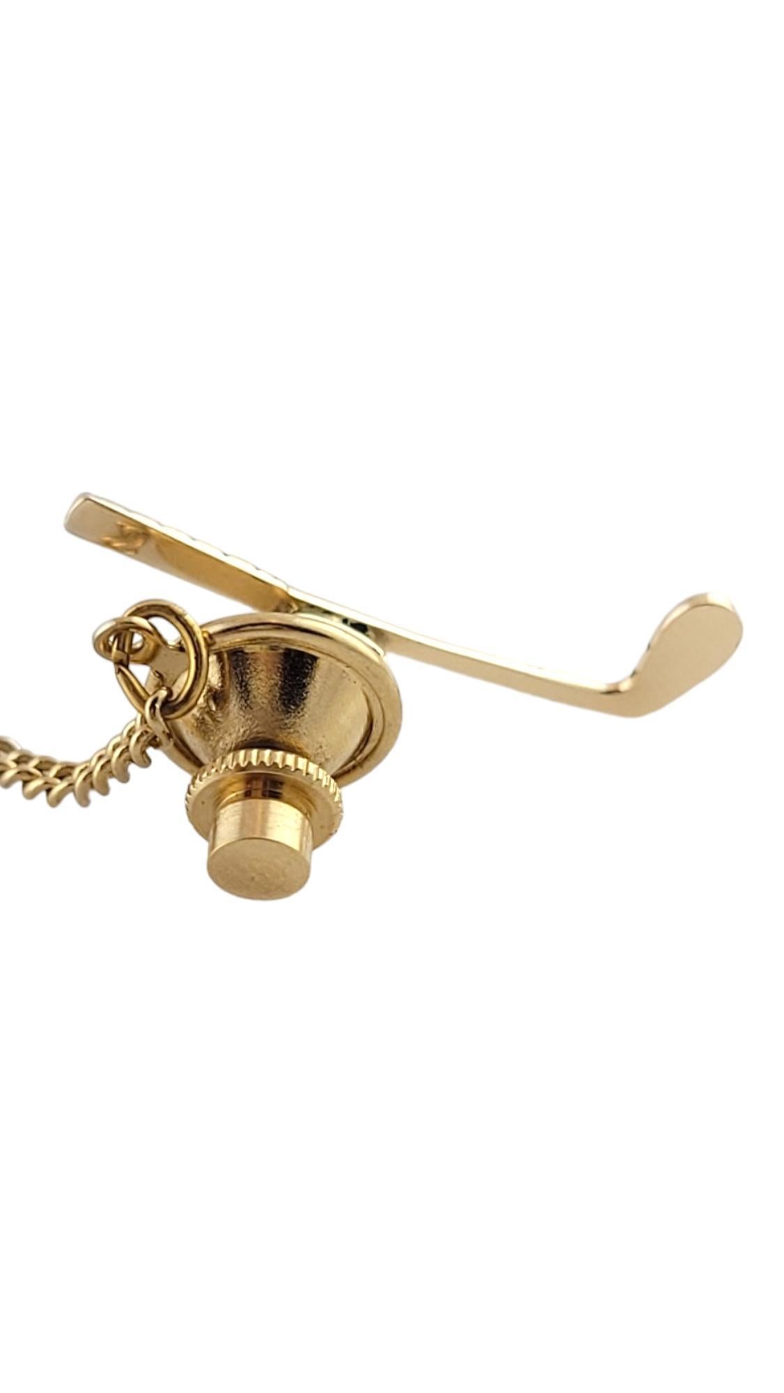 Women's Tiffany & Co. 14K Yellow Gold Golf Club Tie Tack Pin #18180 For Sale