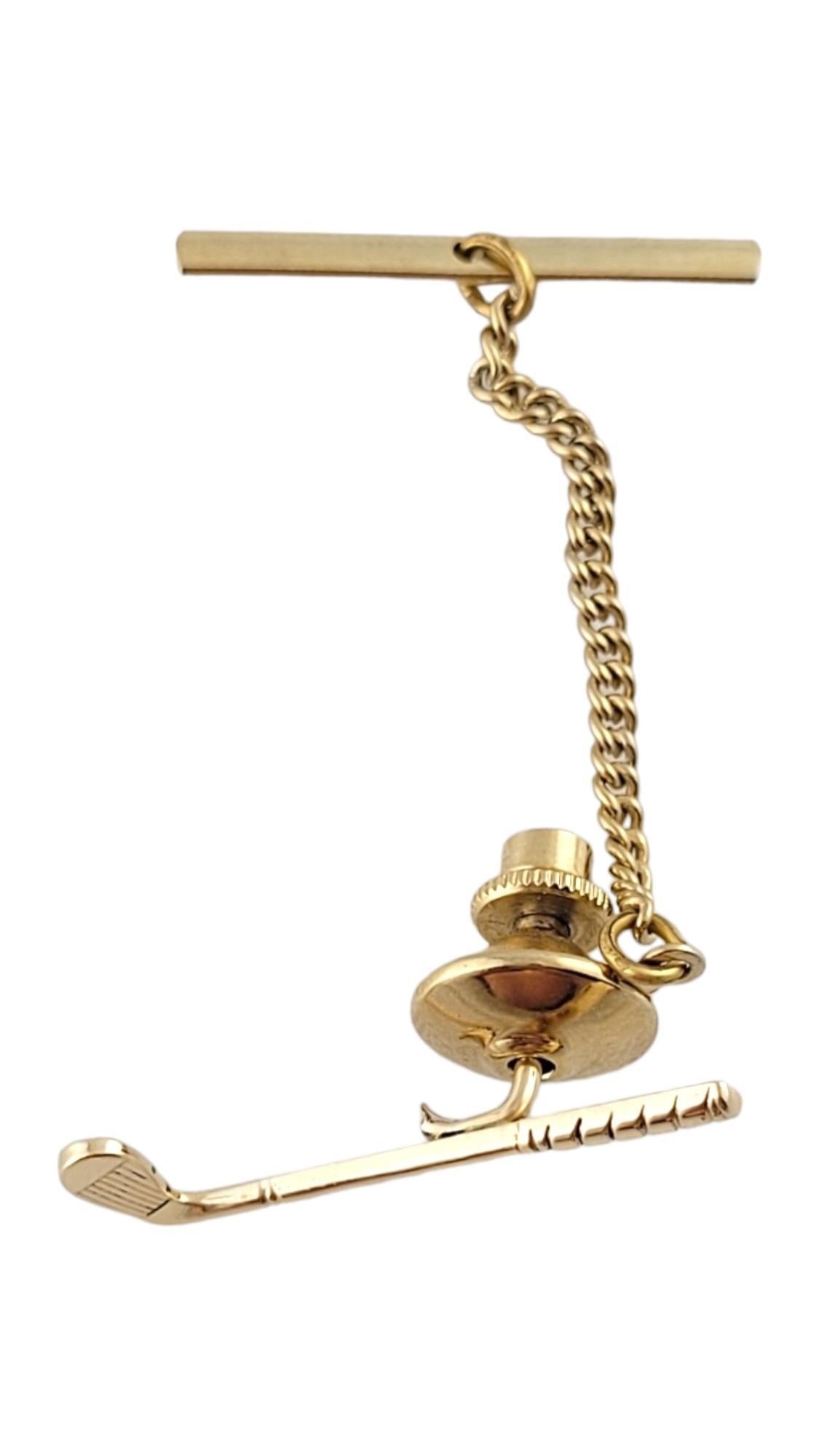 Tiffany & Co. 14K Yellow Gold Golf Club Tie Tack Pin #18180 For Sale 1