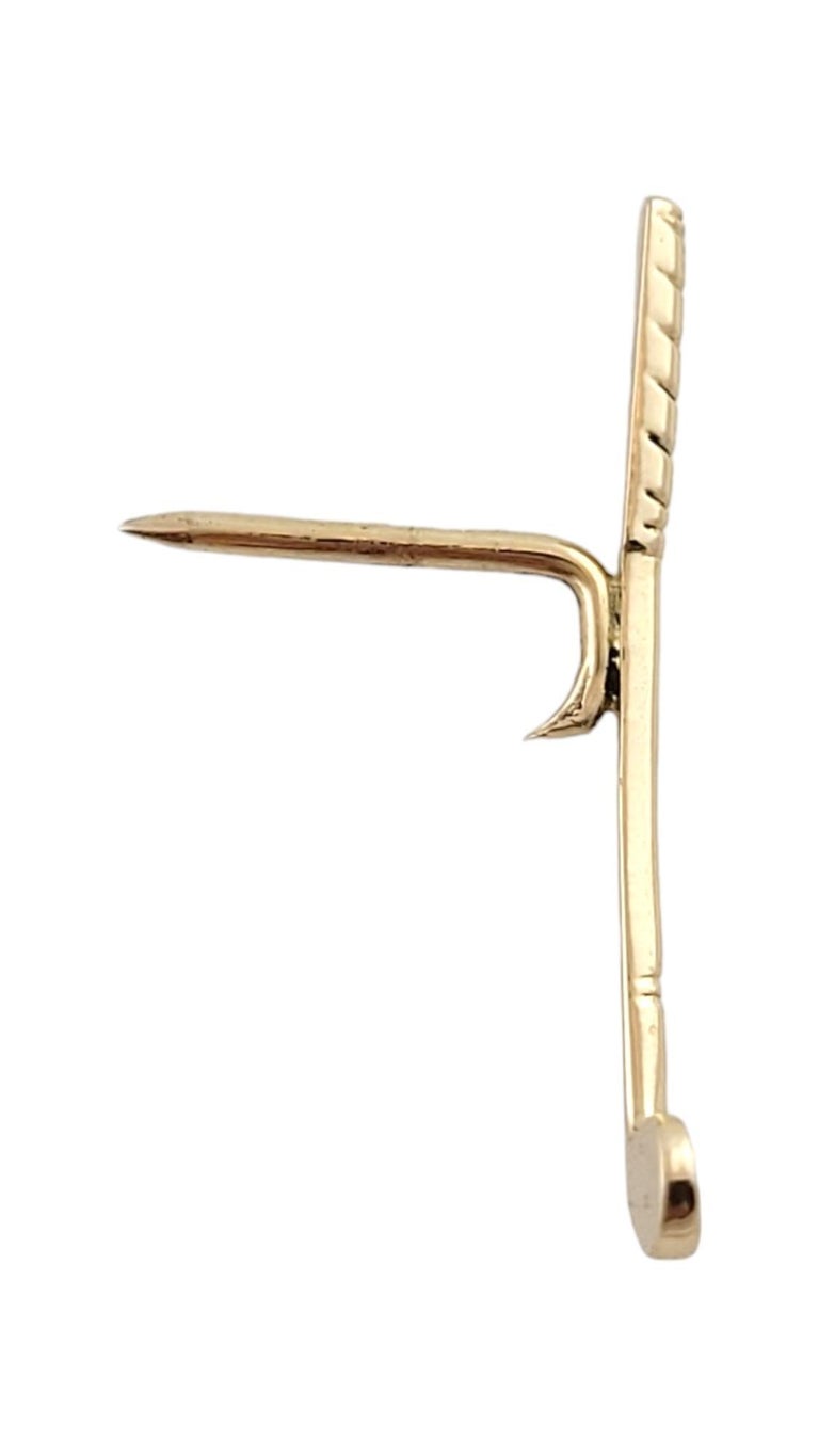ティファニー ゴールド クロス ゴルフ クラブ タイピン Tiffany and Co. 14K Yellow Gold Golf Club Tie Tack Pin #18180 at