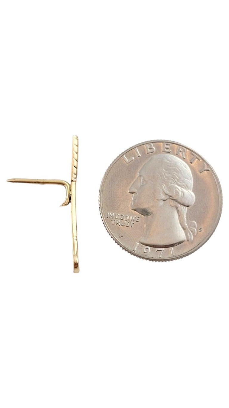 Tiffany and Co. 14K Yellow Gold Golf Club Tie Tack Pin #18180 at