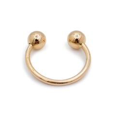 Tiffany & Co. 14K Yellow Gold Horseshoe Key Holder Ring