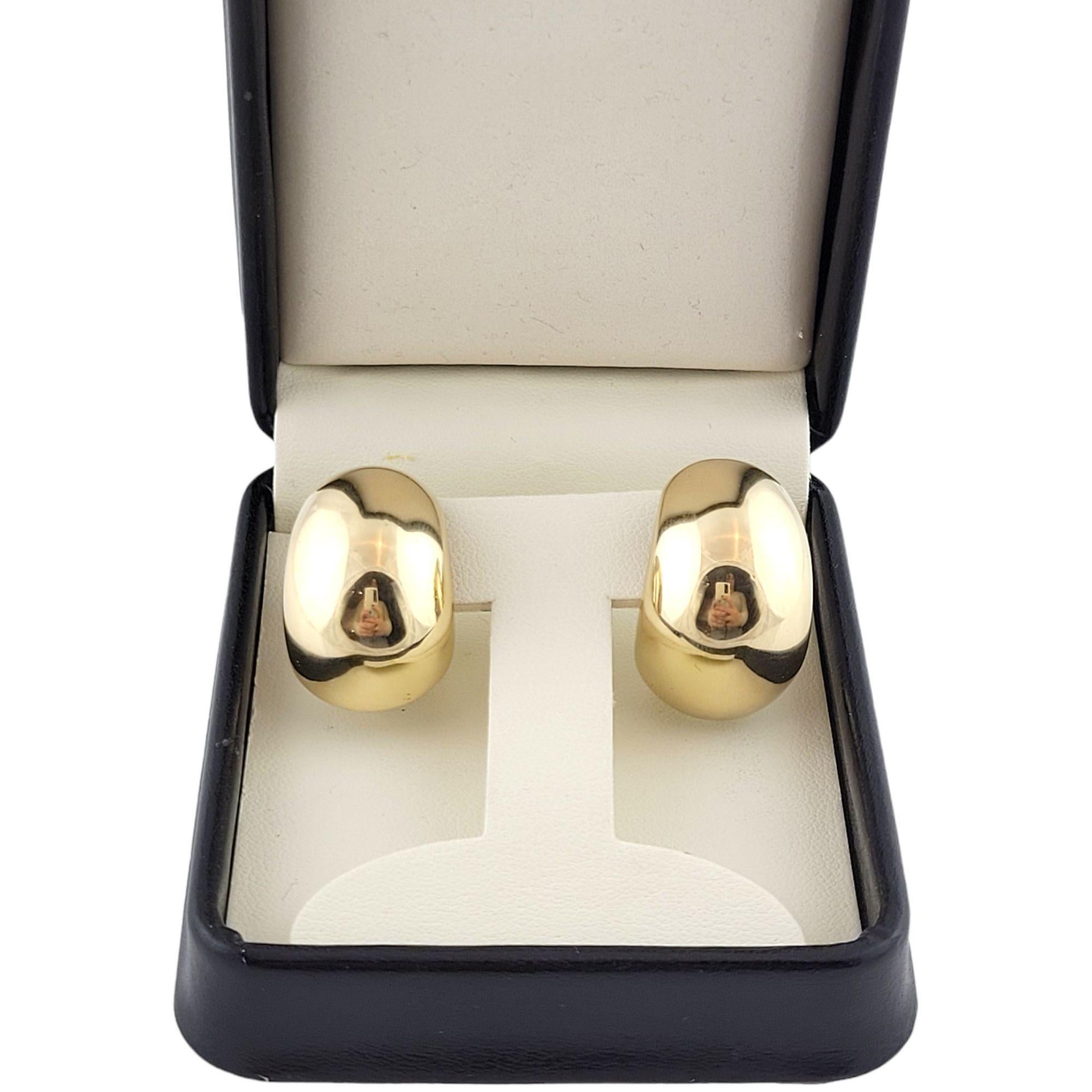 Tiffany & Co. 14k Gelbgold Huggie-Ohrringe mit halber Creolen 2