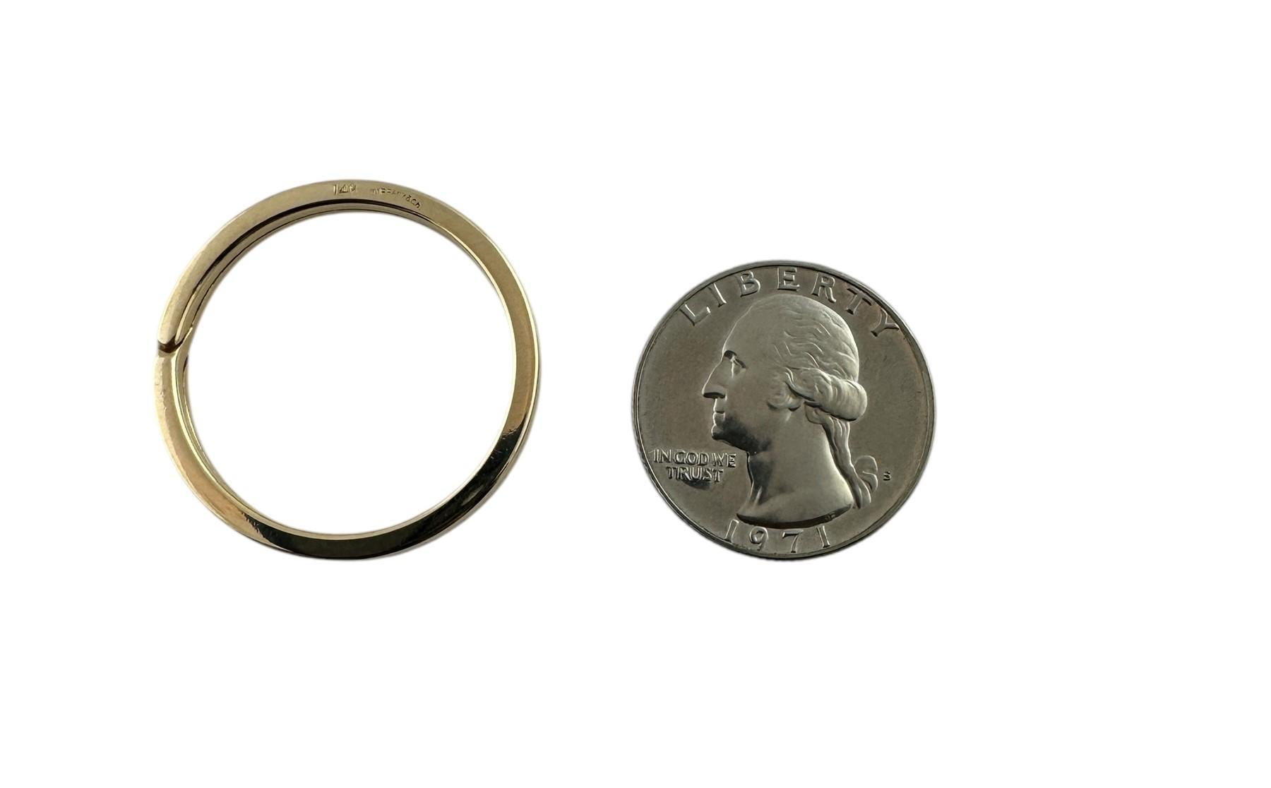 Tiffany & Co. 14K Yellow Gold Key Ring #19702 For Sale 1