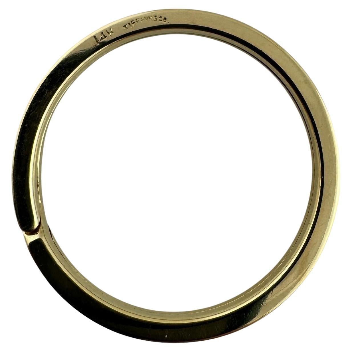 Tiffany & Co. 14K Yellow Gold Key Ring #19702