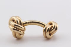 Tiffany & Co. 14K Yellow Gold Knot Cufflinks and 4 Studs Set