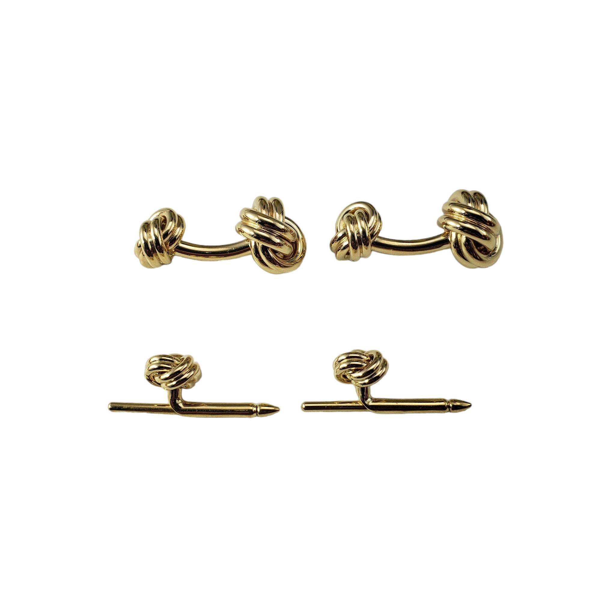 Uomo Gemelli e borchie da camicia Tiffany & Co. in oro giallo 14K #17751 in vendita